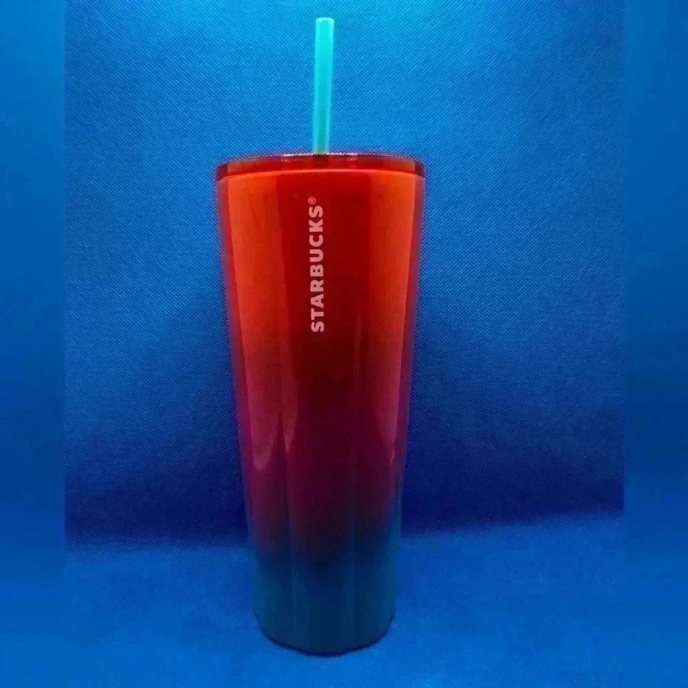 Starbucks‎ Gradient Sunset Cold Cup (24 oz) Tumbler with Straw